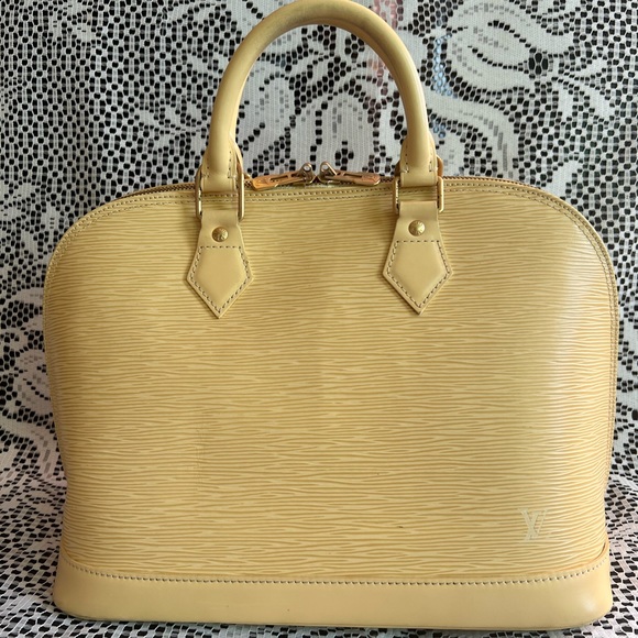 AUTHENTIC LV EPI YELLOW ALMA BAG - Picture 11 of 16